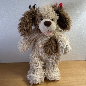 Build a Bear Workshop Scruffy Puppy Dog Plush Spots Patch Shaggy Stuffed Animal